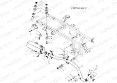 EXHAUST SYSTEM - A04CH50AO/AQ/AR/AS/AT/AV/AW/AX (4987288728B01) | EXHAUST SYSTEM - A04CH50AO/AQ/AR/AS/AT/AV/AW/AX (4987288728B01)