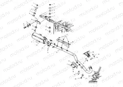 EXHAUST SYSTEM - A04CH59AF/AH/AJ/AT/AV (4977187718A11) | EXHAUST SYSTEM - A04CH59AF/AH/AJ/AT/AV (4977187718A11)