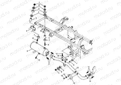 EXHAUST SYSTEM - A99CH33CB (4945964596b001) | EXHAUST SYSTEM - A99CH33CB (4945964596b001)