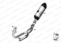 EXHAUST SYSTEM, CHROME-PLATED