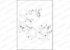EXHAUST SYSTEM - FLDE, FXBR, FXBRS