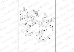 EXHAUST SYSTEM - FLFBS, FXBR