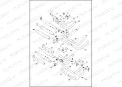 EXHAUST SYSTEM - FLS, FLSS, FLSTF, FLSTFB, FLSTFBS AND FLSTN (1 OF 2)