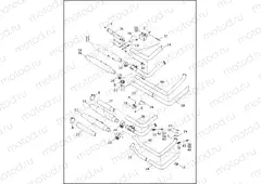 EXHAUST SYSTEM - FLS, FLSTF, FLSTFB & FLSTN (2 OF 2)