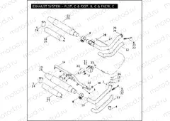 EXHAUST SYSTEM - FLST, C & FXST, B, C & FXCW, C