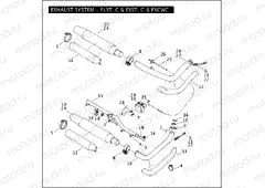 EXHAUST SYSTEM - FLST, C & FXST, C & FXCWC