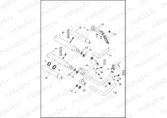 EXHAUST SYSTEM - FXBBS, FXLRS, FXST