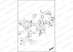 EXHAUST SYSTEM - FXDB (Asia-Pacific, Australia, Brazil, Canada, Domestic, India)