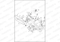 EXHAUST SYSTEM - FXDF, FXDLS AND FXDWG (2 OF 2)
