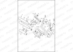 EXHAUST SYSTEM - FXDF, FXDLS AND FXDWG (2 OF 2)