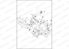 EXHAUST SYSTEM - FXDF & FXDWG