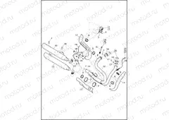 EXHAUST SYSTEM - FXDF & FXDWG