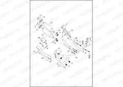 EXHAUST SYSTEM - FXFB, FXFBS