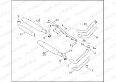 EXHAUST SYSTEM - FXST, FLSTC, FXSTS & FXSTB