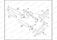 EXHAUST SYSTEM - FXST/I, FLSTC/I, FXSTS/I & FXSTB/I
