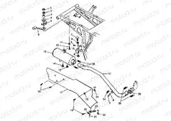 EXHAUST SYSTEM Magnum 2X4 W98AA42A (4945524552A010) | EXHAUST SYSTEM Magnum 2X4 W98AA42A (4945524552A010)