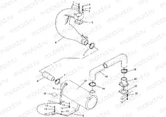 EXHAUST SYSTEM SLX 780 B954287 (4933953395B005) | EXHAUST SYSTEM SLX 780 B954287 (4933953395B005)