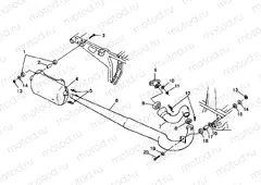 EXHAUST SYSTEM Sport 400L W98BA38C (4947234723A011) | EXHAUST SYSTEM Sport 400L W98BA38C (4947234723A011)