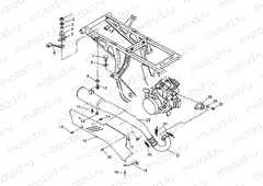 EXHAUST SYSTEM Sportsman 4X4 / W938039 (4926382638006A) | EXHAUST SYSTEM Sportsman 4X4 / W938039 (4926382638006A)