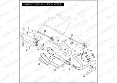 EXHAUST SYSTEM - VRSCD, VRSCR
