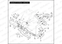 EXHAUST SYSTEM - VRSCDX