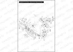EXHAUST SYSTEM - VRSCDX & VRSCDX-ANV (1 OF 2)