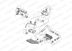 EXHAUST SYSTEM - W025098D/W025098C/W025098I (4971447144B05) | EXHAUST SYSTEM - W025098D/W025098C/W025098I (4971447144B05)