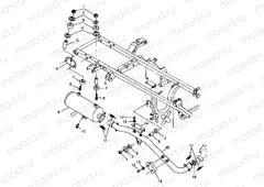 EXHAUST SYSTEM - W98CH50A (4945714571b001) | EXHAUST SYSTEM - W98CH50A (4945714571b001)