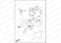 EXHAUST SYSTEM - XL1200X