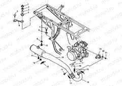 EXHAUST SYSTEM XPLORER 4X4 W959140 (4930223022A013) | EXHAUST SYSTEM XPLORER 4X4 W959140 (4930223022A013)
