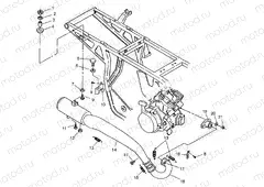 EXHAUST SYSTEM XPRESS 300 W969530 and XPRESS 400 W969540 (4935923592B002) | EXHAUST SYSTEM XPRESS 300 W969530 and XPRESS 400 W969540 (4935923592B002)