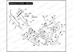 EXHAUST SYSTEM - XR1200