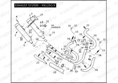 EXHAUST SYSTEM - XR1200/X