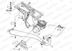 EXHAUST Trail Boss W968527 (4935883588A010) | EXHAUST Trail Boss W968527 (4935883588A010)
