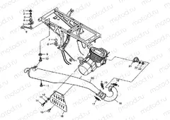 EXHAUST Trail Boss W98AA25C (4945314531A010) | EXHAUST Trail Boss W98AA25C (4945314531A010)