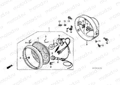 F-1-1 HEADLAMP (EXCEPT XL125SZ, A, B, C-CM)