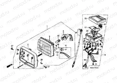F-1-1 HEADLIGHT / SPEEDOMETER (C90E / MF / G / MG / N / MN)