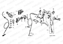 F-1 HANDLE LEVER / SWITCH / CABLE (CR250R2,3)