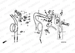 F-1 HANDLE LEVER / SWITCH / CABLE (CRF450R2,3)