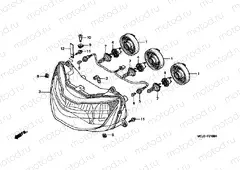 F-1 HEADLAMP (CBR900RRY, 1 / RE1)