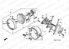 F-1 HEADLAMP (E / ED / EC / F / G / H / KO)