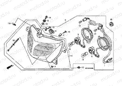 F-1 HEADLAMP (XL125V1 / 2/3/4/5/6)