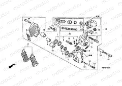 F-10-1 FRONT BRAKE CALIPER (B.) (XL1000V)