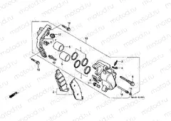 F-10-1 FRONT BRAKE CALIPER (VT1100C2)