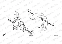 F-10-1 FRONT FENDER (VT1300CSA)