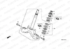 F-10-1 STEERING WHEEL (WW125EX2C / EX2D / EX2E / D)