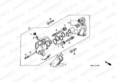 F-10 FRONT BRAKE CALIPER (VT1100C)