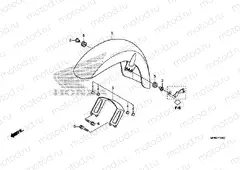 F-10 FRONT FENDER (VT1300CR)