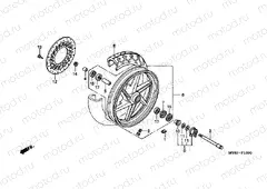 F-10 FRONT WHEEL
