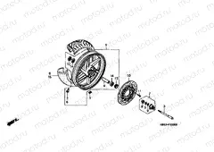 F-10 FRONT WHEEL